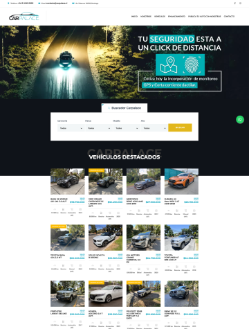 Sitio web de Car Palace